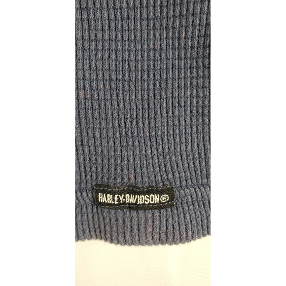 Harley Davidson Womens Long Sleeve Thermal Top Blue Ride‎ to Live Size Large - Picture 7 of 7